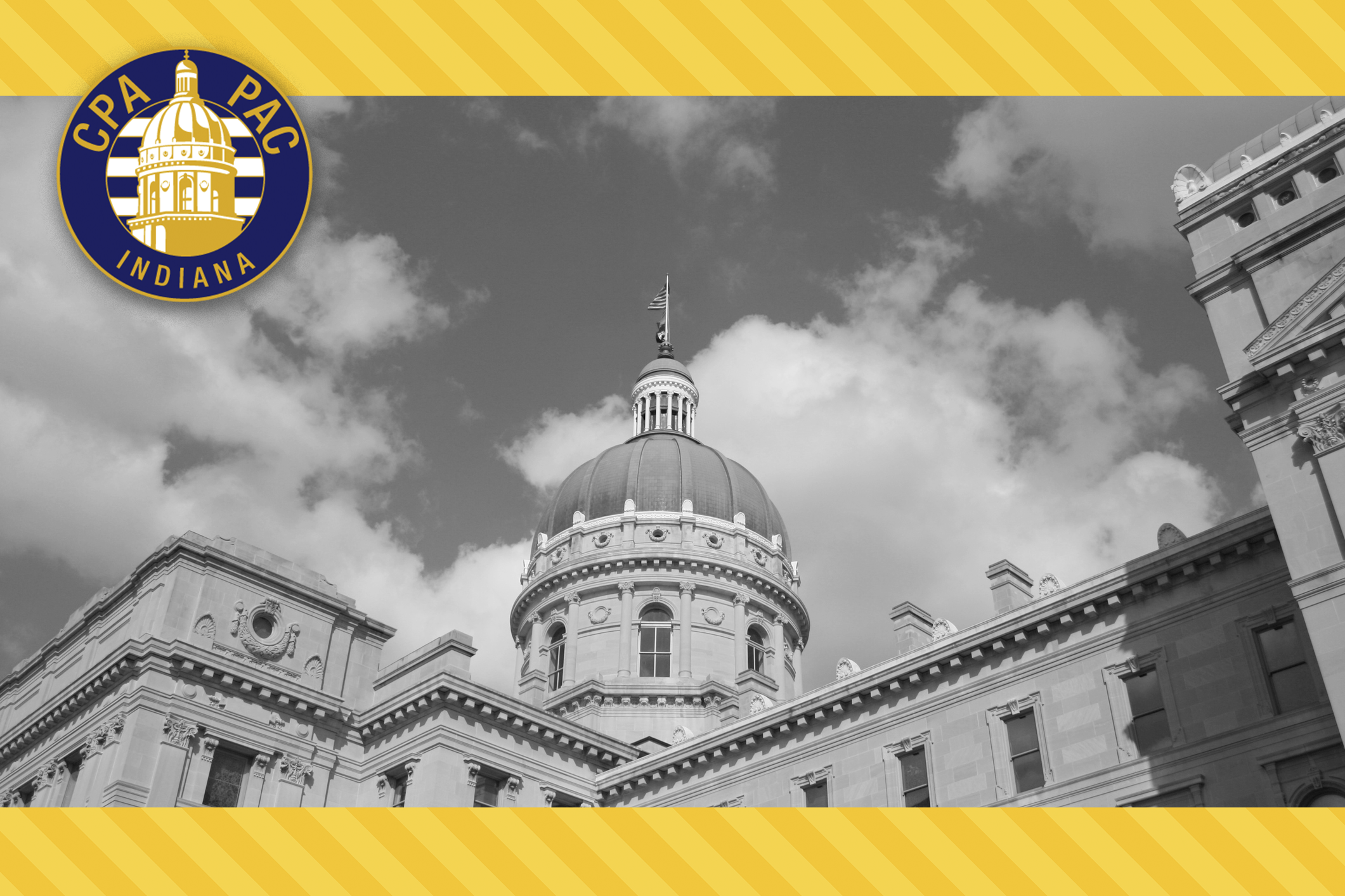 CPA_PAC_blog_graphic Graphic of Indiana Statehouse with CPA-PAC logo