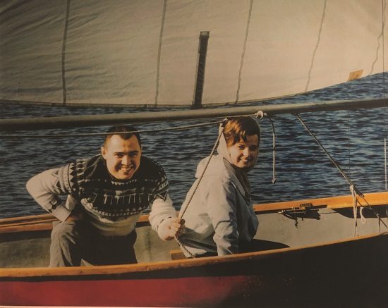 2018-Summer-Darlene-Kittredge-Sailing Darlene sailing with her husband Lloyd in the '60s