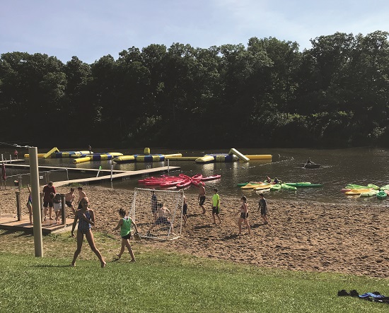 Beach at Camp Tecumseh