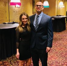 Trevory Gregory with wife, Abbey