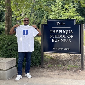 Chaz_Fuqua1 A visit to Duke University’s Fuqua School of Business upon acceptance to the MBA program.