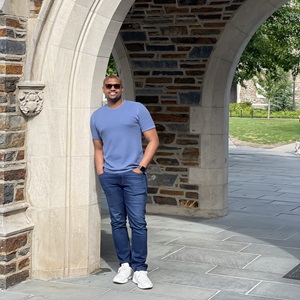 Chaz_Fuqua2 Touring Duke University’s campus.