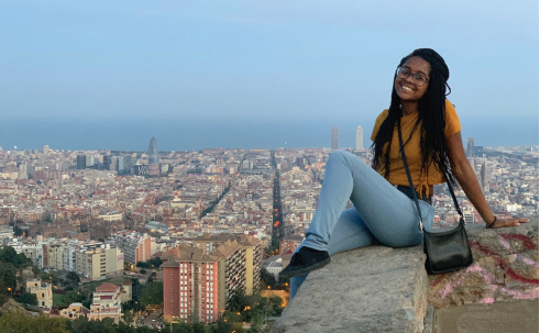 Nailah-Barcelona-Skyline Nailah Owens-Johnson in Barcelona