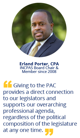 Erland Porter, CPA INCPAS Board Chair & Member since 2008