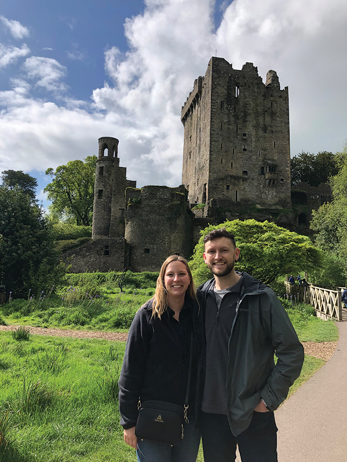 Photo of Troy McAlister and his girlfriend at Blarney Castle