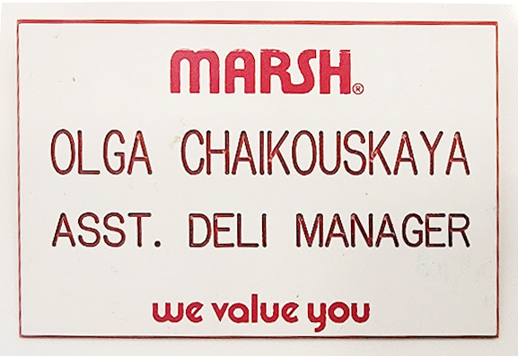 Photo of Olga's Badge from Marsh