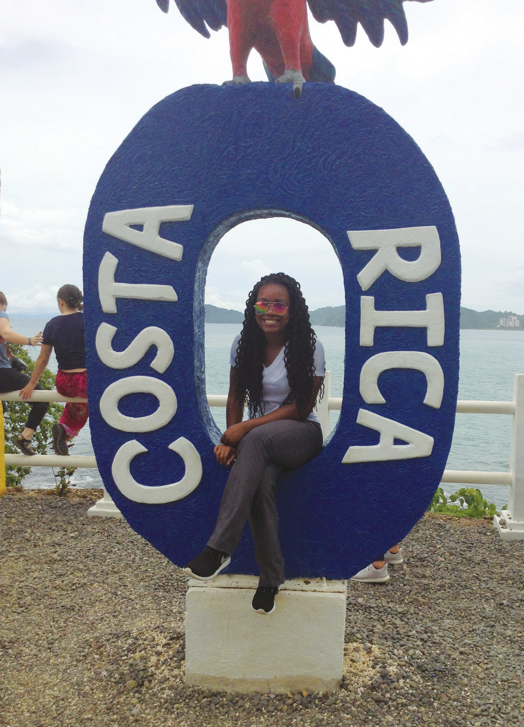 Photo of Jayda Watkins during her study abroad program in Costa Rica.
