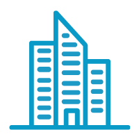 Graphic icon of Corporate building