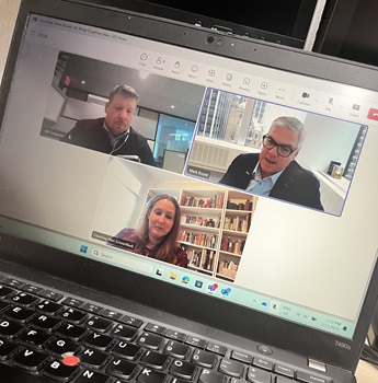 Virtual media "meet and greet" interview with senior reporter at CFO Brew.