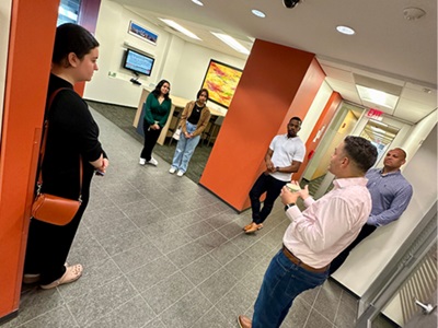 Giving INCPAS Scholars a tour of the PwC office.