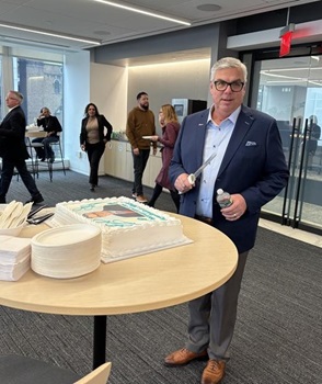 Stopping in for an AICPA team lunch and retirement party.