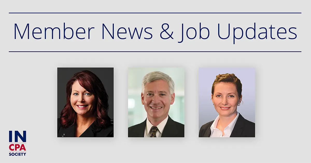 Indiana CPA Society: Member News & Job Updates