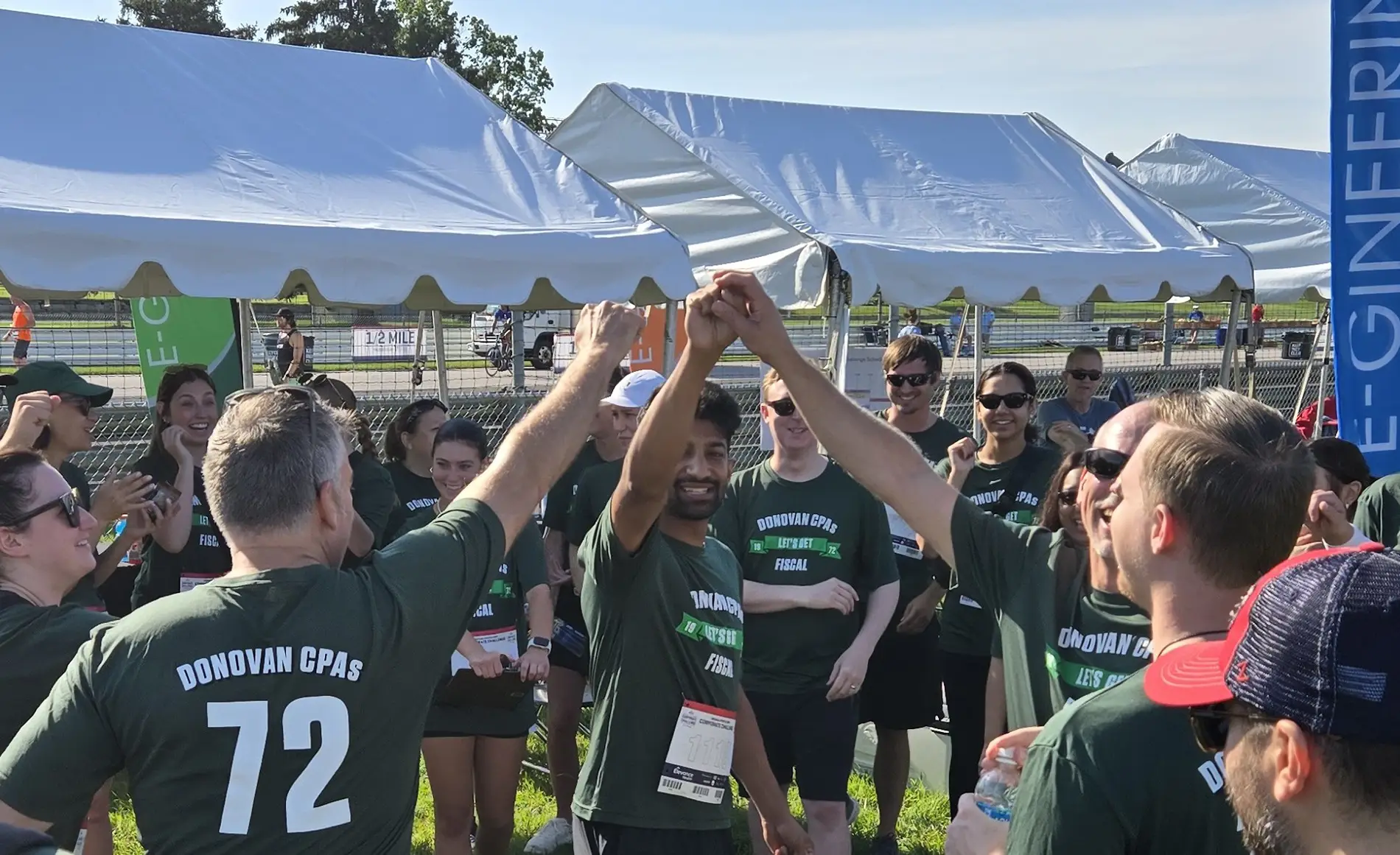 The Donovan CPAs team at the Indiana Sports Corp’s Corporate Challenge.