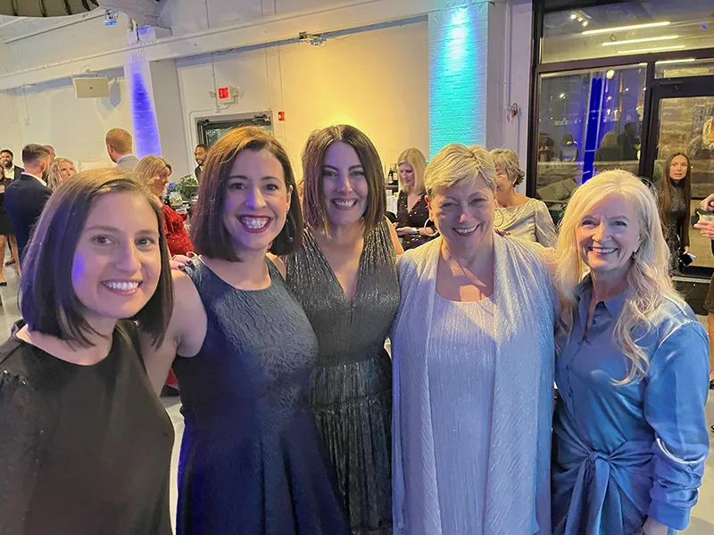 Enjoying CPA Celebration with past chair Carrie Minnich, Courtney Kincaid, Ali Tonini and past chair Diane Sturek