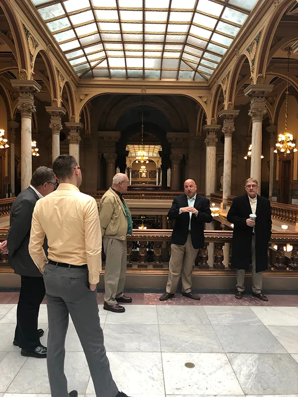 Lou Belch at Indiana Statehouse